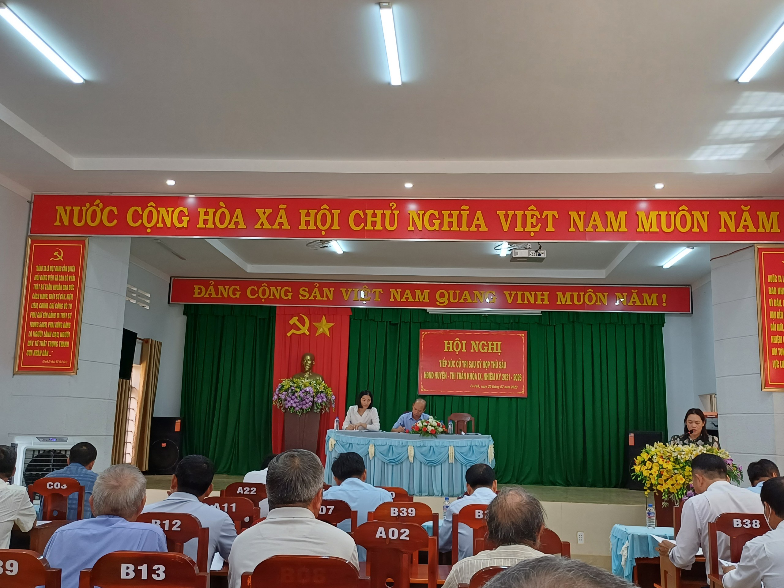 Hội nghị tiếp xúc cử tri sau kỳ họp lần thứ sáu HĐND huyện, HĐND thị trấn khóa IX, nhiệm kỳ 2021 - 2026
